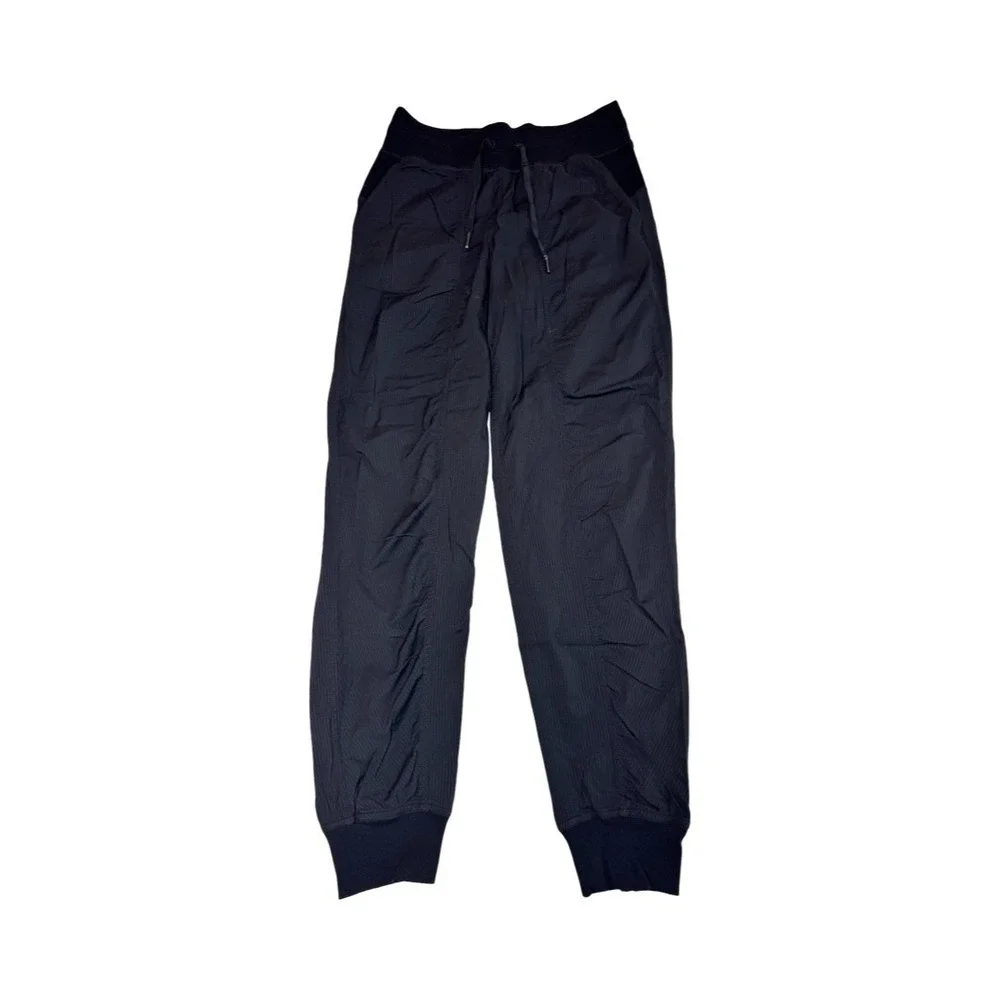 Lululemon Dance Studio Mid Rise Jogger 7/8 Black Athletic Pants Womens 4